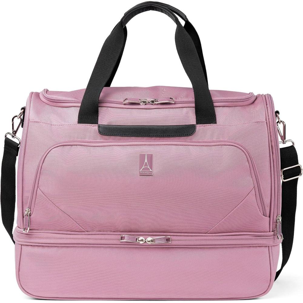 imageTravelpro Maxlite 5 Carry on Weekender with DropBottom Compartment Lightweight Overnight Travel Duffel BagOrchid Pink Purple