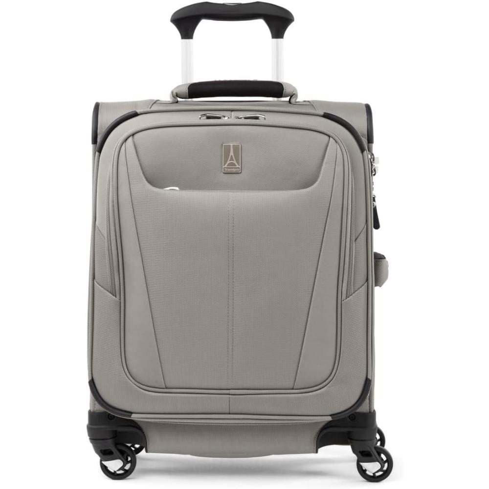 imageTravelpro Maxlite 5 Softside Expandable Luggage with 4 Spinner Wheels Lightweight Suitcase Men and Women International Slate Green Carryon 19InchChampagne