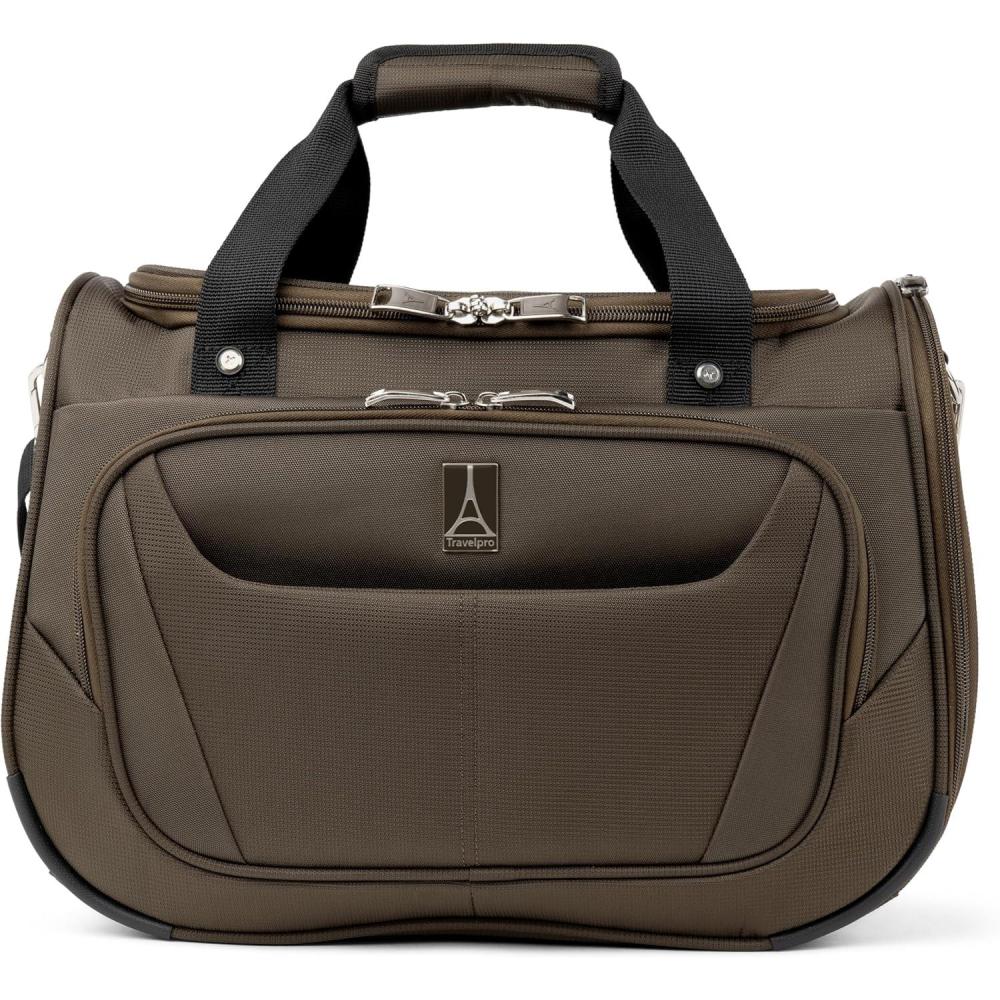 imageTravelpro Maxlite 5 Softside Lightweight Underseat CarryOn Travel Tote Overnight Weekender BagMocha