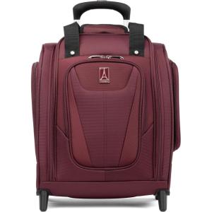 Travelpro Luggage Maxlite 5 Softside Lightweight Rolling Underseat Compact Carry on Upright 2 Wheel Bag, 15-Inch — Orchid Pink Purple(Burgundy)