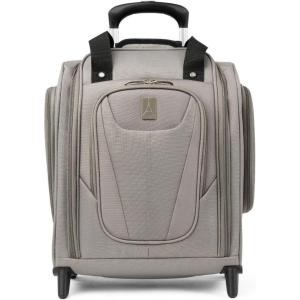 Travelpro Luggage Maxlite 5 Softside Lightweight Rolling Underseat Compact Carry on Upright 2 Wheel Bag, 15-Inch — Orchid Pink Purple(Champagne)