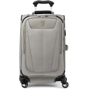 Travelpro Maxlite 5 Softside Expandable Luggage with 4 Spinner Wheels, Lightweight Suitcase, Men and Women, Ensign Blue, Checked-Medium 25-Inch(Champagne)