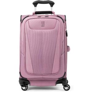 Travelpro Maxlite 5 Softside Expandable Luggage with 4 Spinner Wheels, Lightweight Suitcase, Men and Women, Ensign Blue, Checked-Medium 25-Inch(Orchid Pink Purple)