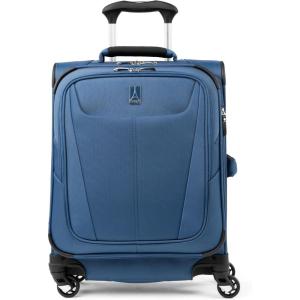 Travelpro Maxlite 5 Softside Expandable Luggage with 4 Spinner Wheels, Lightweight Suitcase, Men and Women, International, Slate Green, Carry-on 19-Inch(Ensign Blue)