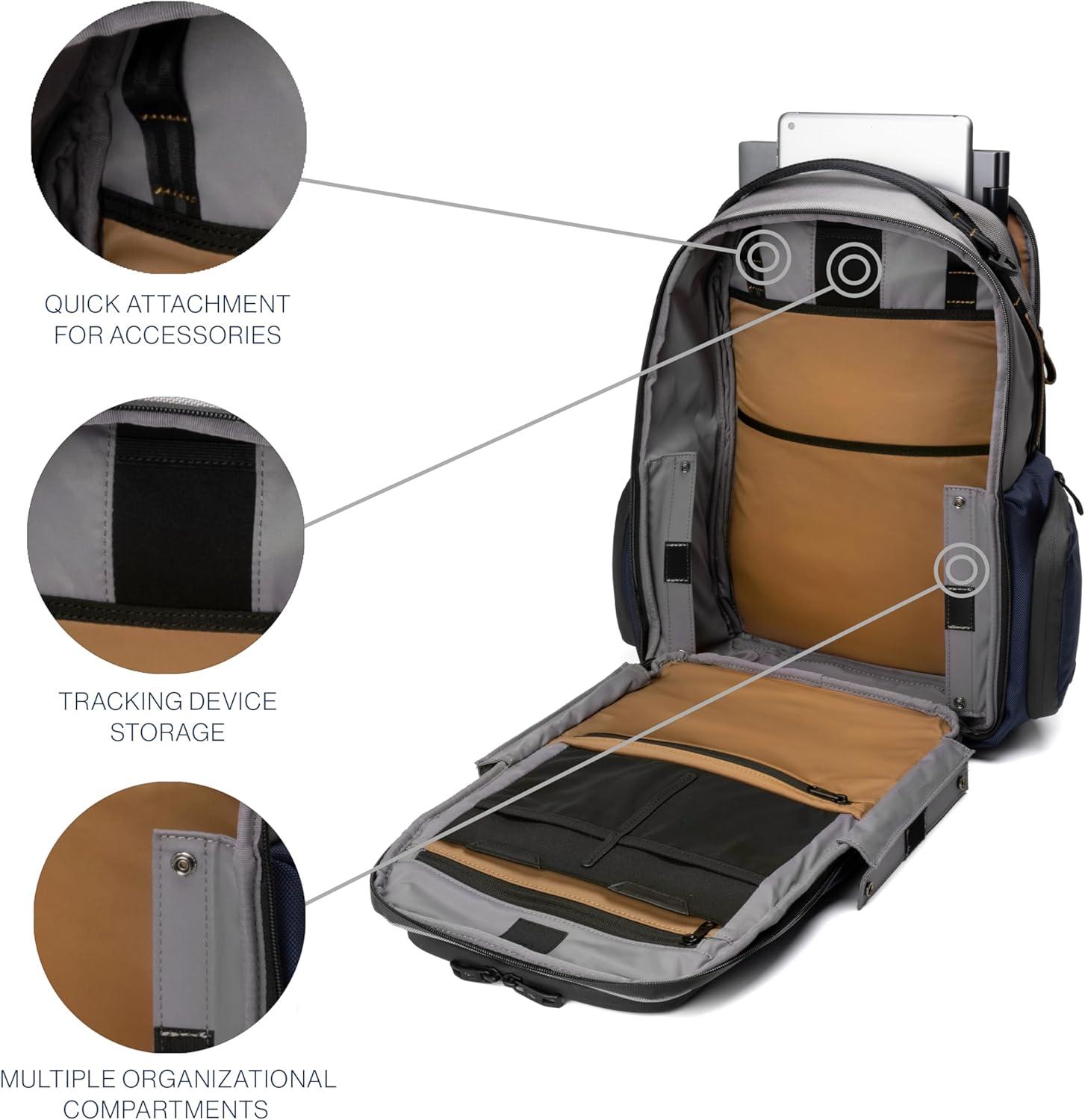 imageTravelpro Altitude Large Expandable Travel Laptop Backpack 3036L 16 Inch Laptop Water Resistant Work Business Men and Women Aviator NavyStellar NavyGrey