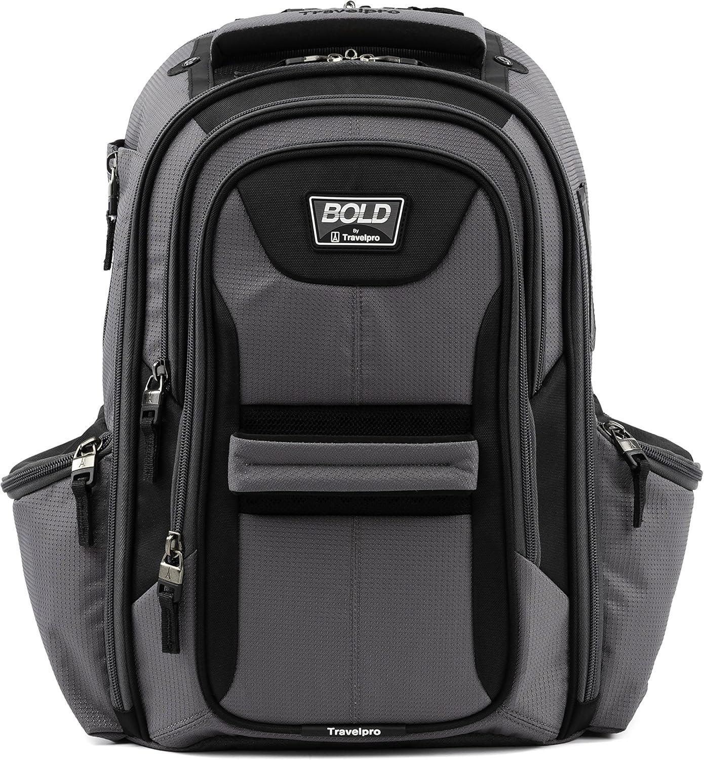 imageTravelpro Bold Lightweight Rugged Backpack Fits up to 156 inch laptop and tablet sleeve OliveBlackGreyBlack