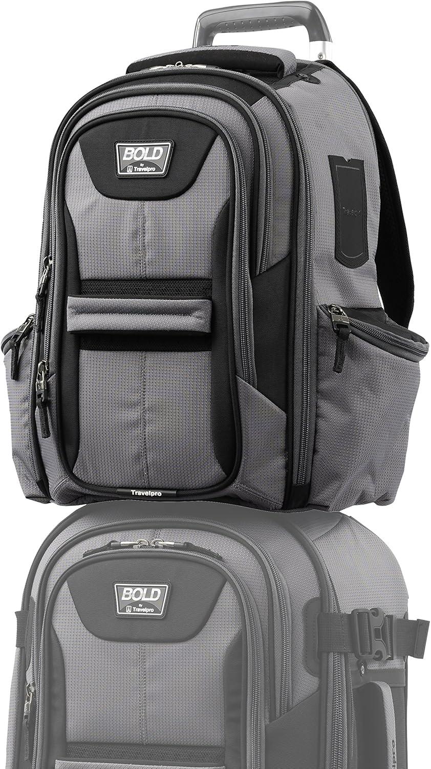 imageTravelpro Bold Lightweight Rugged Backpack Fits up to 156 inch laptop and tablet sleeve OliveBlackGreyBlack
