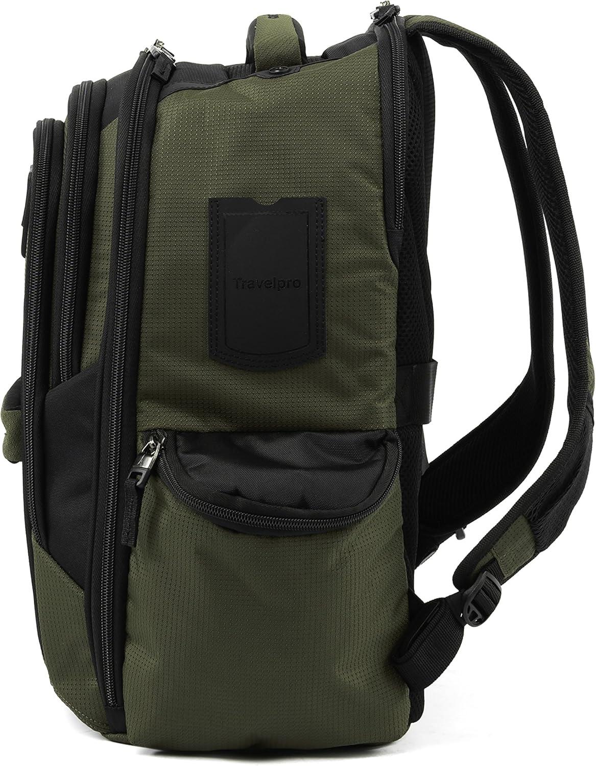imageTravelpro Bold Lightweight Rugged Backpack Fits up to 156 inch laptop and tablet sleeve OliveBlackOliveBlack