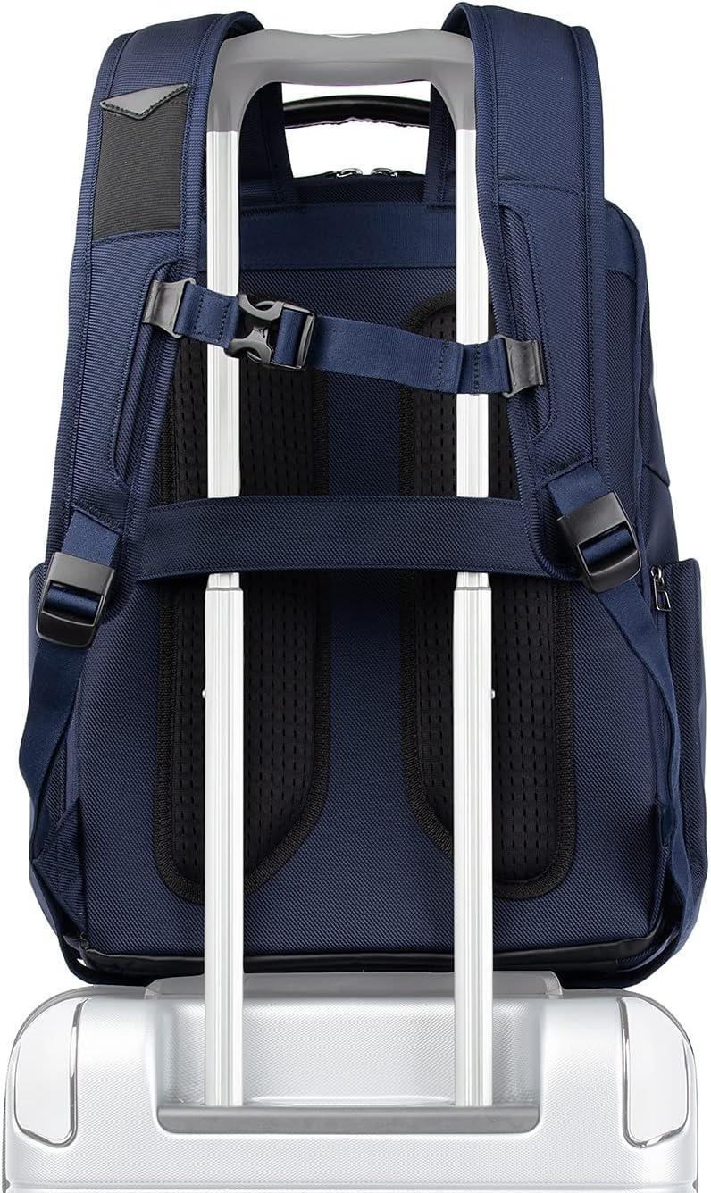 imageTravelpro Crew Executive Choice 3 Large Backpack Fits Up to 156 Laptops and Tablets USB a and C Ports Men and Women Titanium GreyPatriot Blue