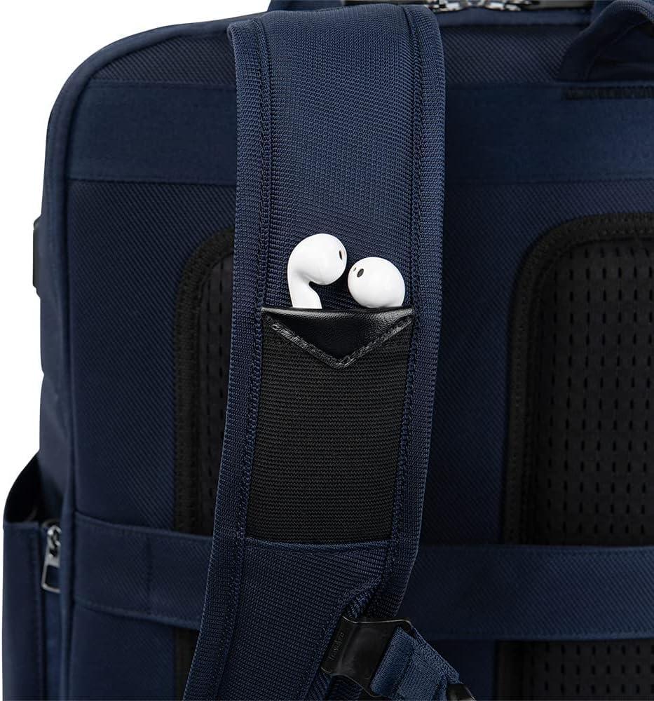 imageTravelpro Crew Executive Choice 3 Large Backpack Fits Up to 156 Laptops and Tablets USB a and C Ports Men and Women Titanium GreyPatriot Blue