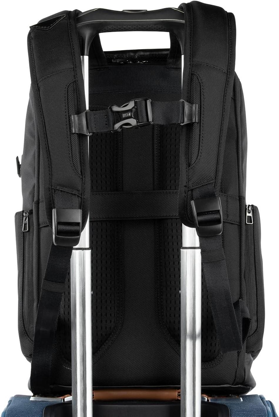 imageTravelpro Crew Executive Choice 3 Medium Top Load Backpack fits up to 156 Laptops and Tablets USB A and C Ports Men and Women Patriot BlueJet Black