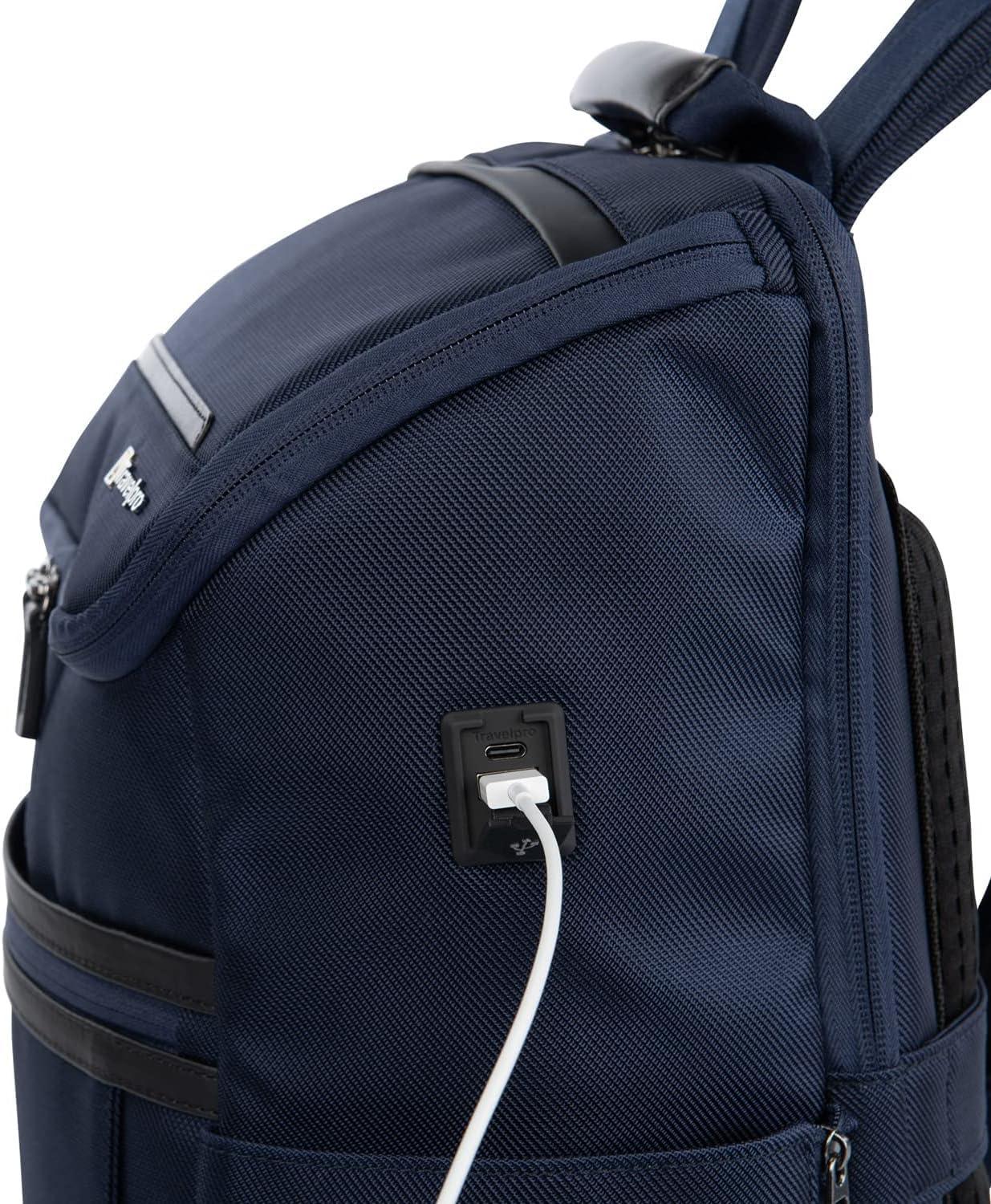 imageTravelpro Crew Executive Choice 3 Medium Top Load Backpack fits up to 156 Laptops and Tablets USB A and C Ports Men and Women Patriot BluePatriot Blue