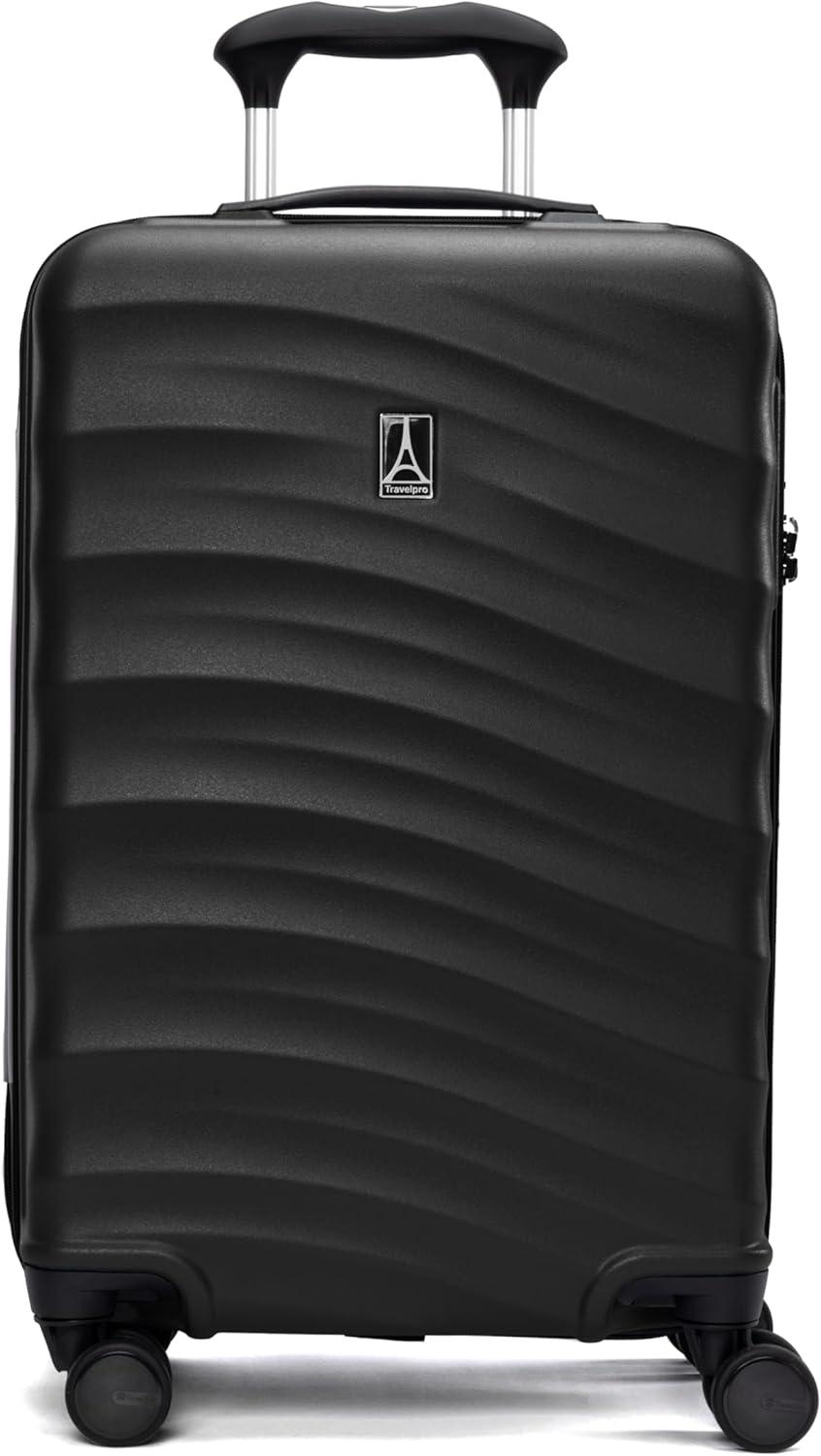 imageTravelpro Maxlite Air V2 Hardside Expandable Carry on Luggage 8 Spinner Wheels Lightweight Hard Shell Suitcase TSA lock Black Compact Carry On 20InchBlack