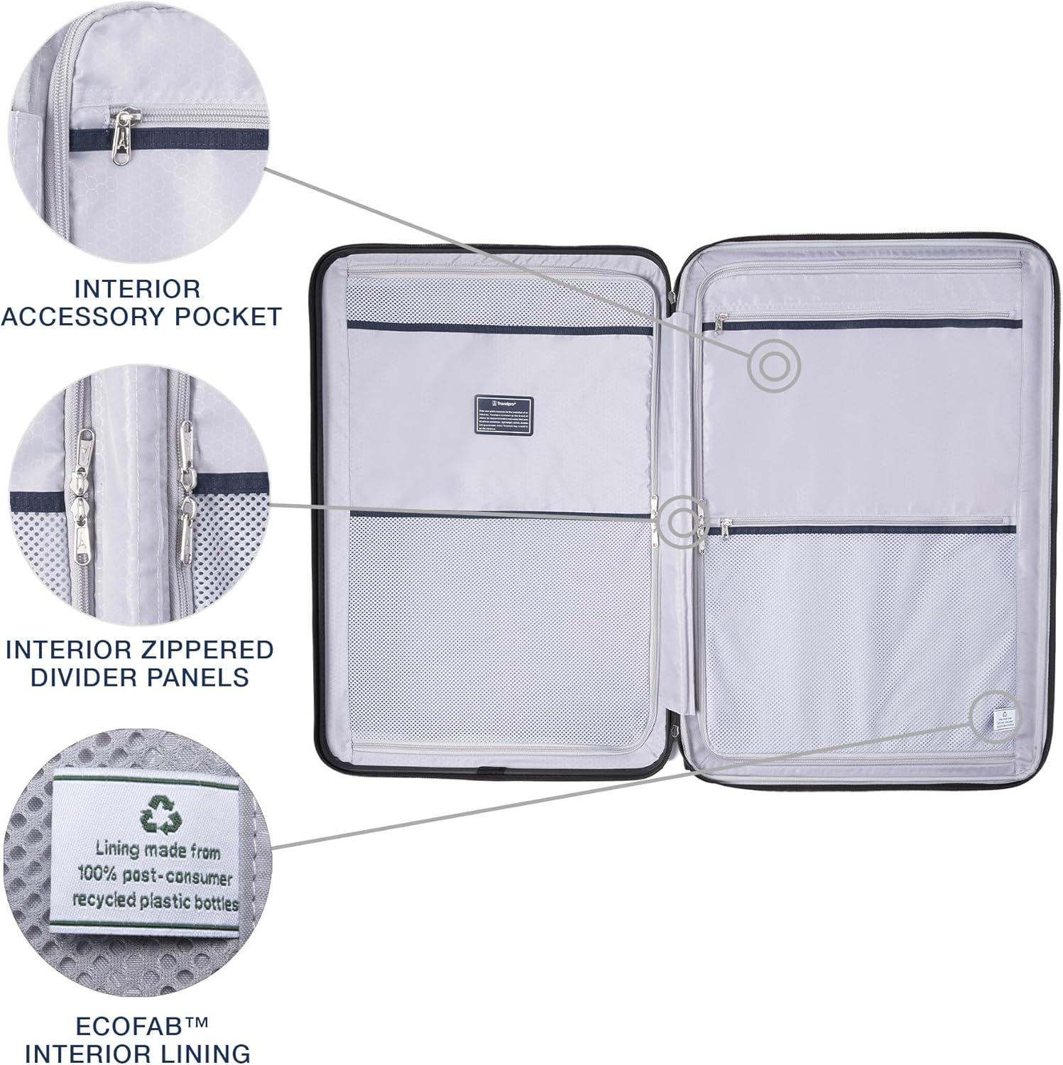 imageTravelpro Maxlite Air V2 Hardside Expandable Carry on Luggage 8 Spinner Wheels Lightweight Hard Shell Suitcase TSA lock Black Compact Carry On 20InchBlack