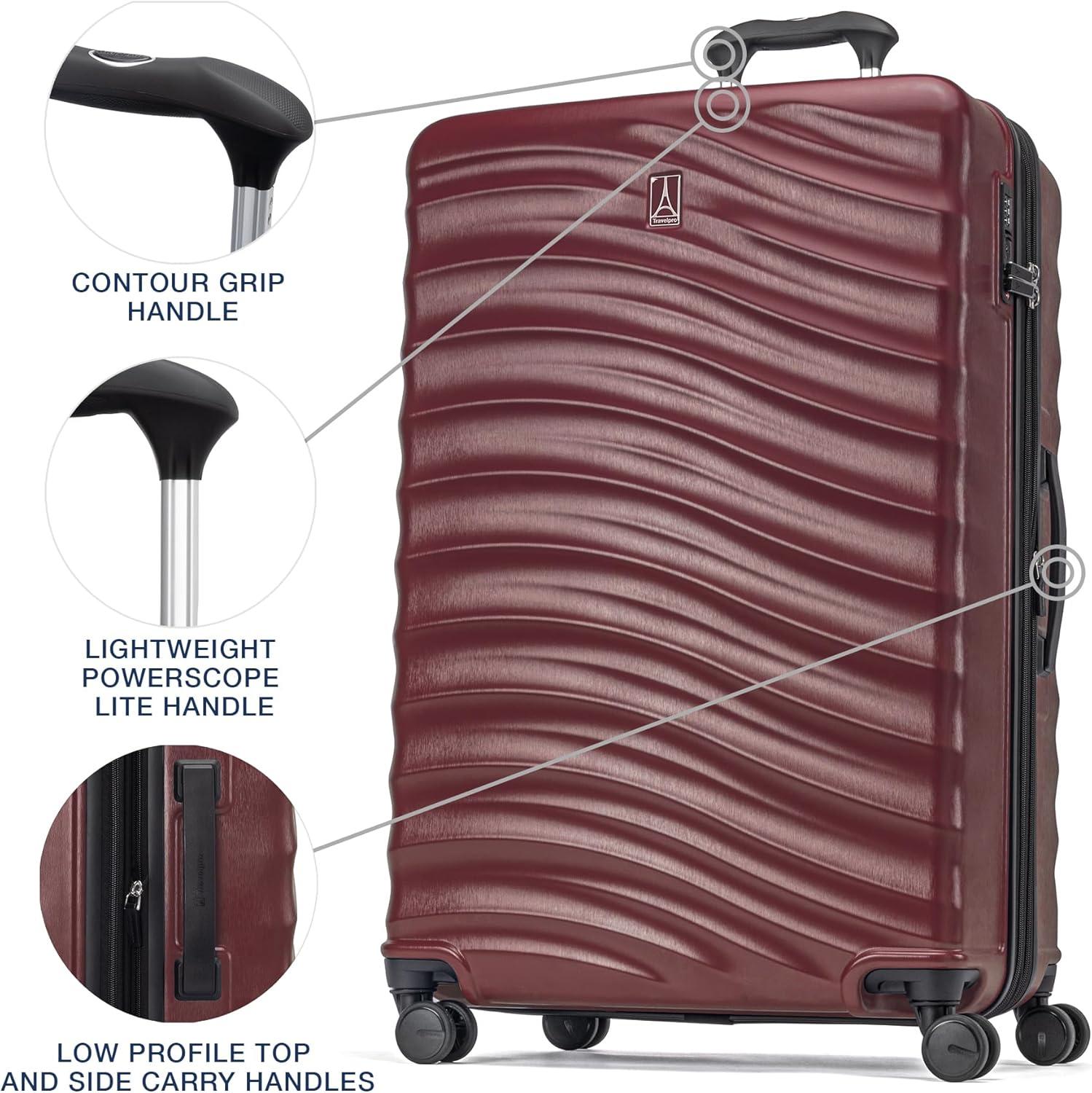 imageTravelpro Maxlite Air V2 Hardside Expandable Carry on Luggage 8 Spinner Wheels Lightweight Hard Shell Suitcase TSA lock Black Compact Carry On 20InchCabernet