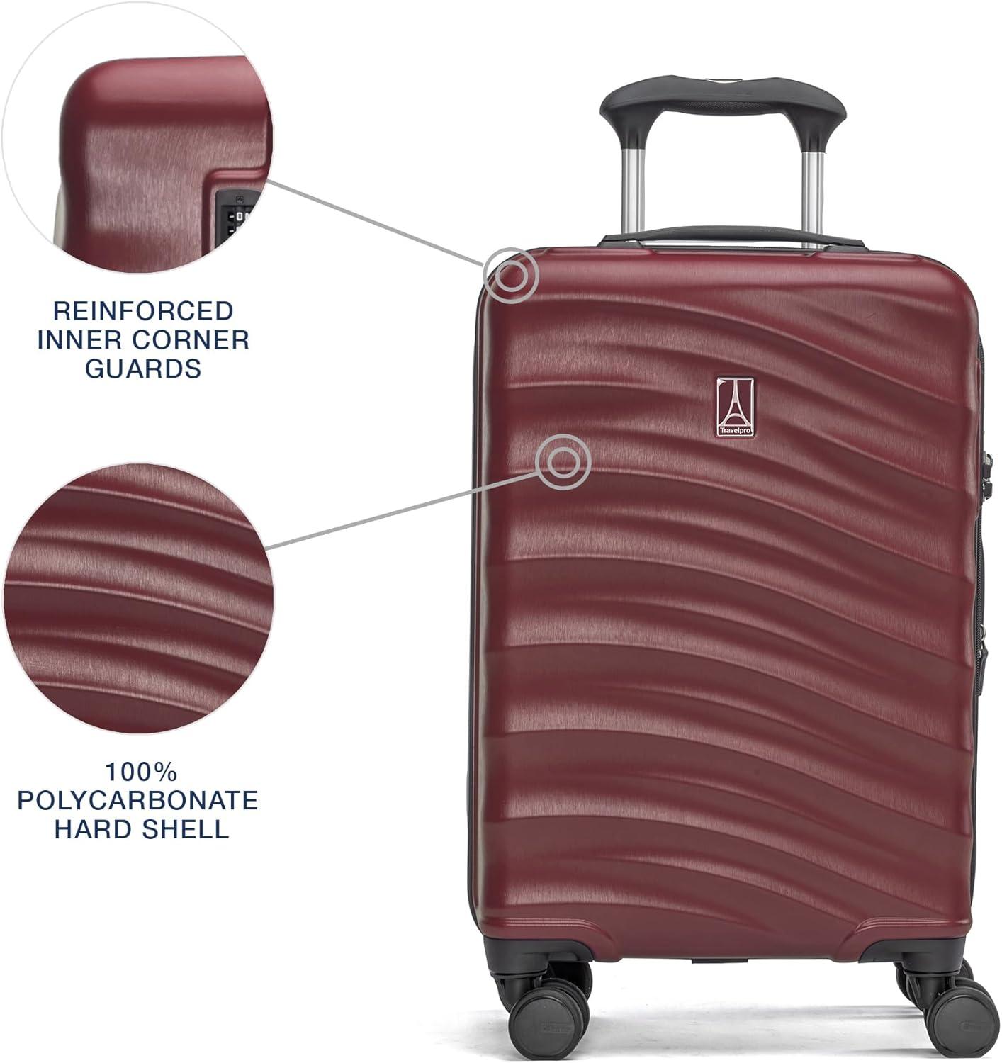 imageTravelpro Maxlite Air V2 Hardside Expandable Carry on Luggage 8 Spinner Wheels Lightweight Hard Shell Suitcase TSA lock Black Compact Carry On 20InchCabernet