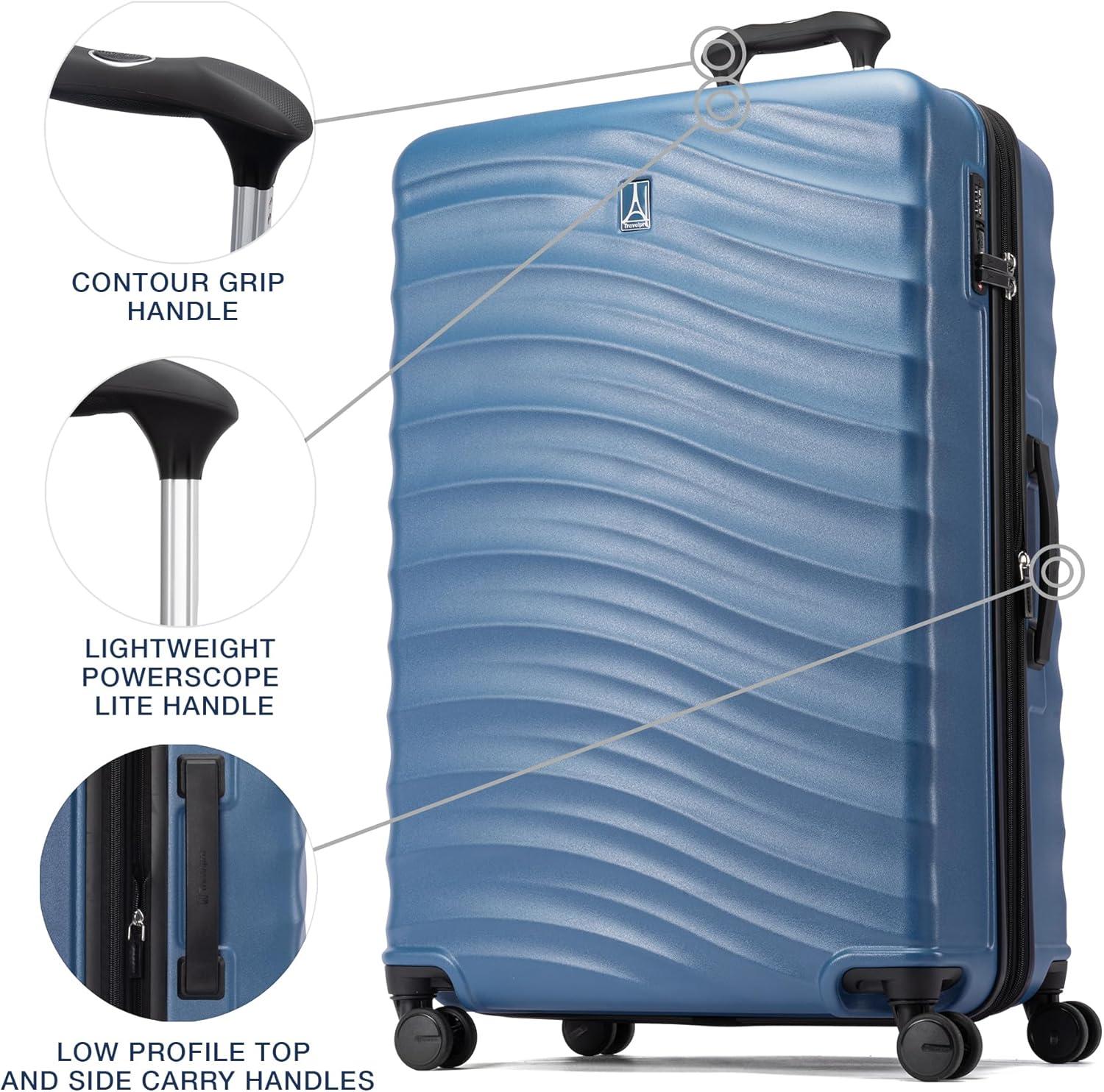 imageTravelpro Maxlite Air V2 Hardside Expandable Carry on Luggage 8 Spinner Wheels Lightweight Hard Shell Suitcase TSA lock Black Compact Carry On 20InchEnsign Blue