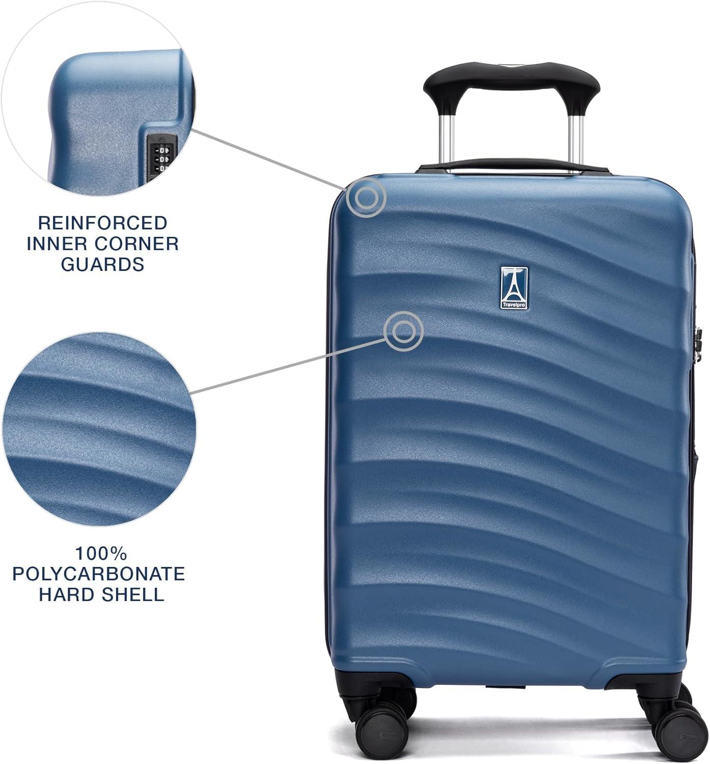 imageTravelpro Maxlite Air V2 Hardside Expandable Carry on Luggage 8 Spinner Wheels Lightweight Hard Shell Suitcase TSA lock Black Compact Carry On 20InchEnsign Blue