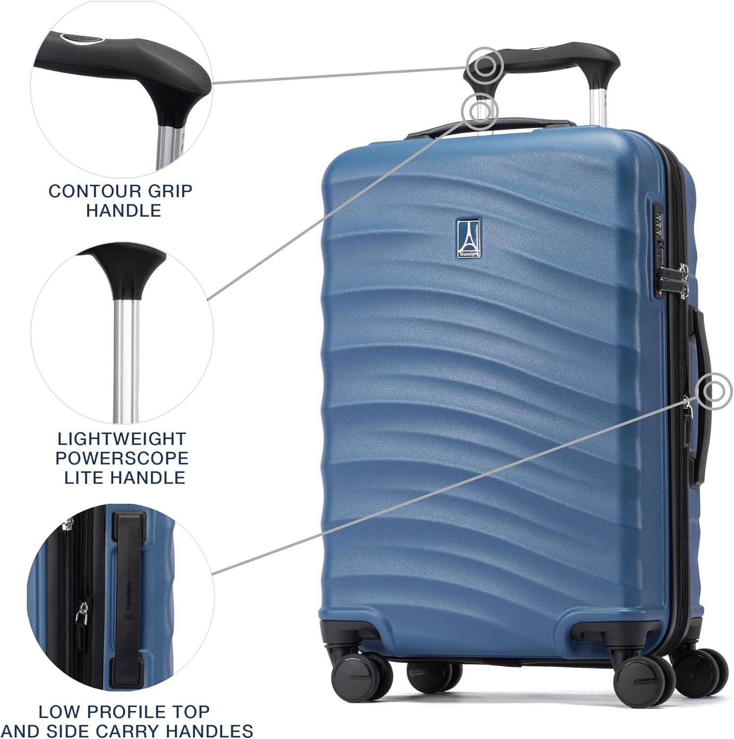 imageTravelpro Maxlite Air V2 Hardside Expandable Carry on Luggage 8 Spinner Wheels Lightweight Hard Shell Suitcase TSA lock Black Compact Carry On 20InchEnsign Blue