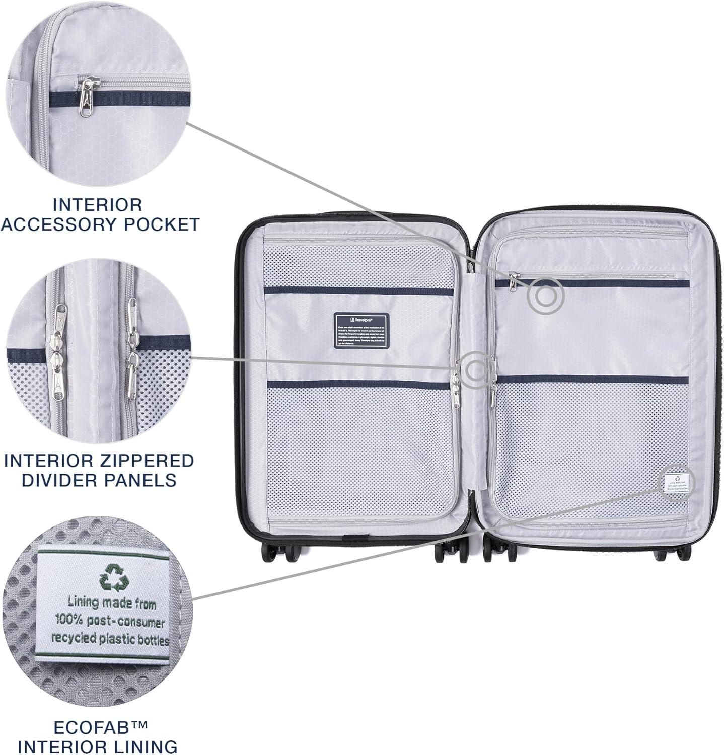 imageTravelpro Maxlite Air V2 Hardside Expandable Carry on Luggage 8 Spinner Wheels Lightweight Hard Shell Suitcase TSA lock Black Compact Carry On 20InchSlate Green