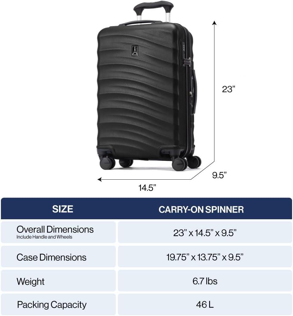 imageTravelpro Maxlite Air V2 Hardside Expandable Carry on Luggage 8 Spinner Wheels Lightweight Hard Shell Suitcase TSA lock Black Compact Carry On 20InchShadow Grey