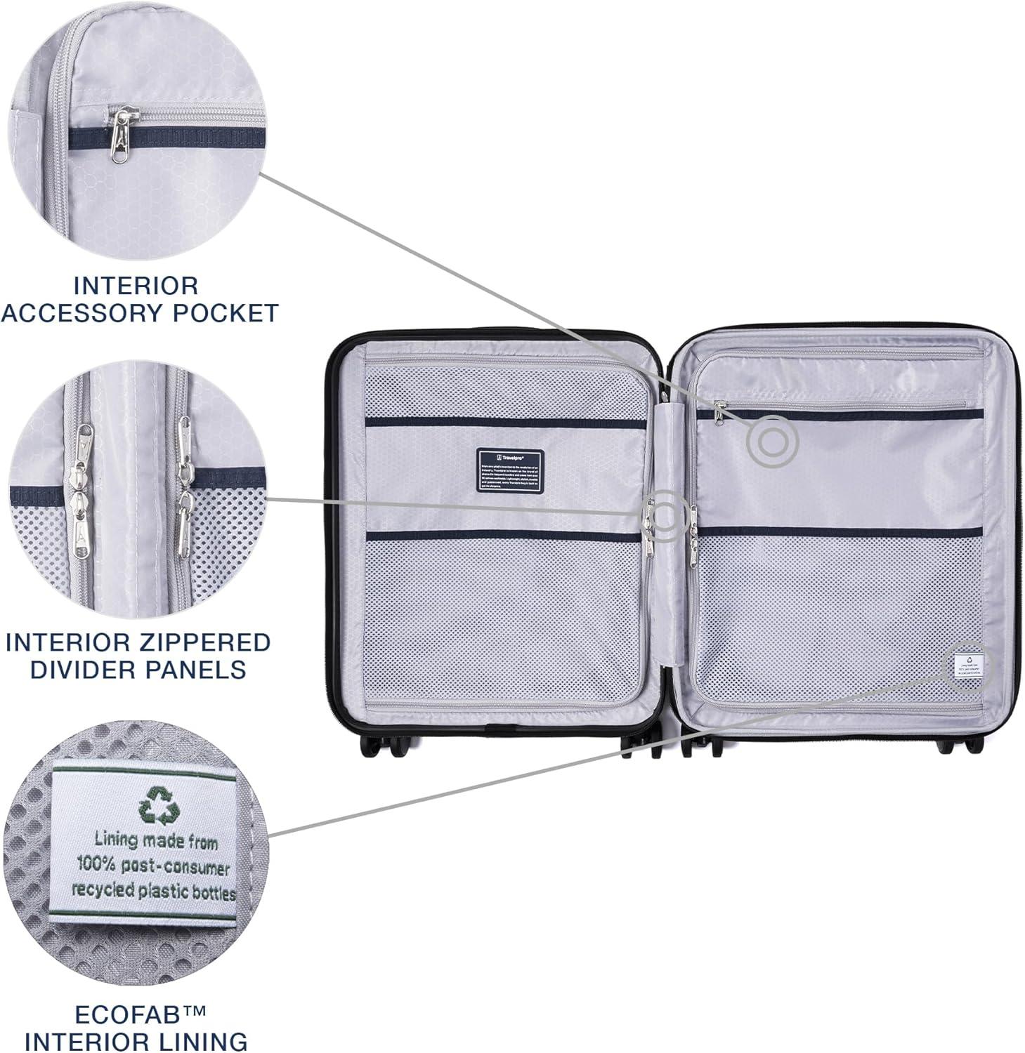 imageTravelpro Maxlite Air V2 Hardside Expandable Carry on Luggage 8 Spinner Wheels Lightweight Hard Shell Suitcase TSA lock Black Compact Carry On 20InchSlate Green