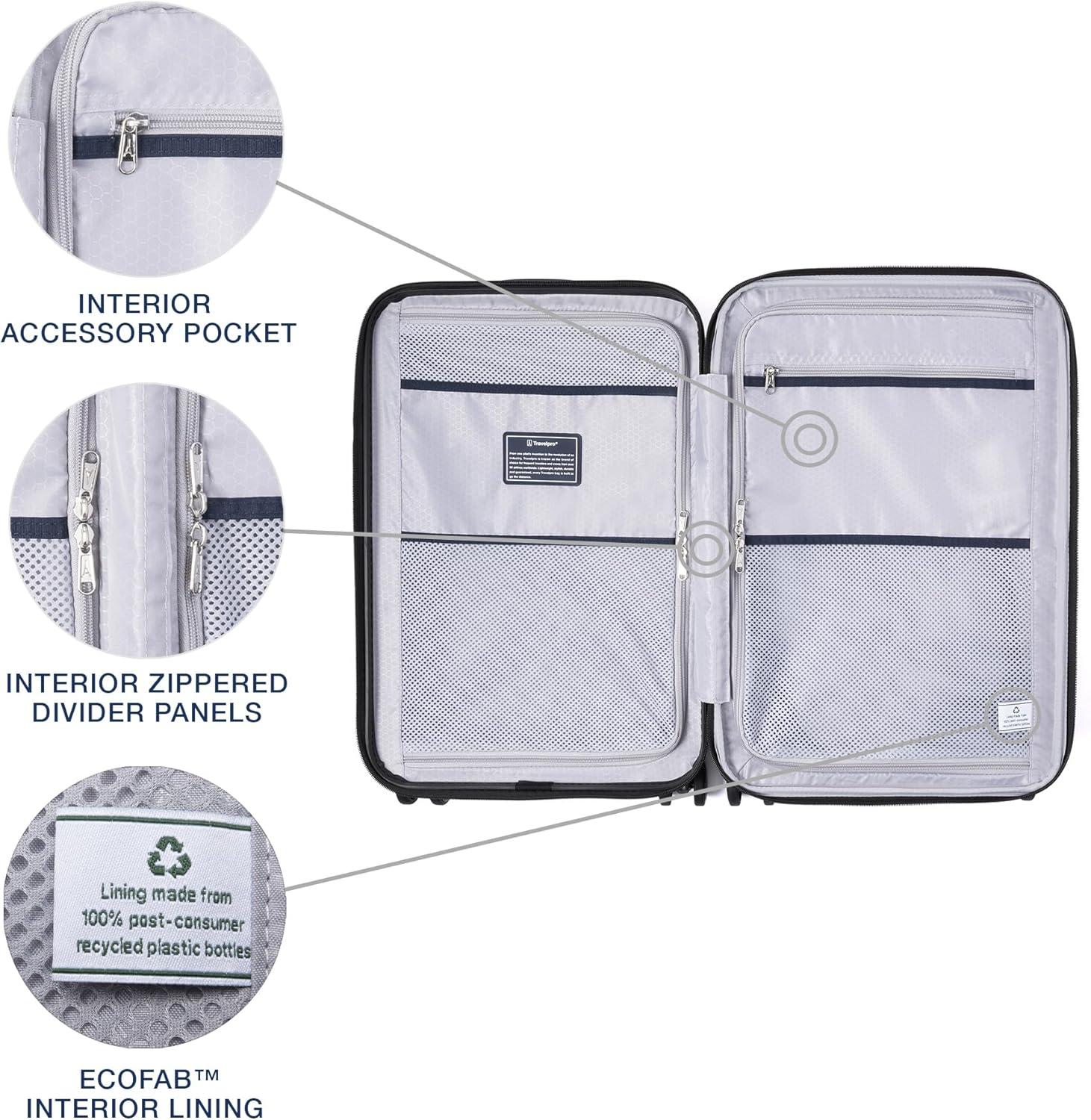 imageTravelpro Maxlite Air V2 Hardside Expandable Carry on Luggage 8 Spinner Wheels Lightweight Hard Shell Suitcase TSA lock Black Compact Carry On 20InchShadow Grey