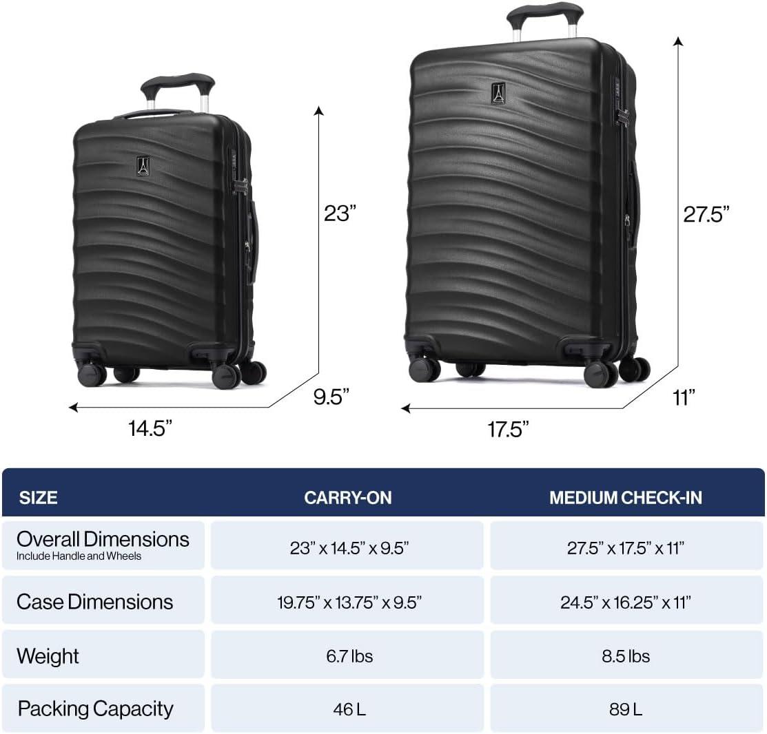 imageTravelpro Maxlite Air V2 Hardside Expandable Carry on Luggage 8 Spinner Wheels Lightweight Hard Shell Suitcase TSA lock Black Compact Carry On 20InchShadow Grey