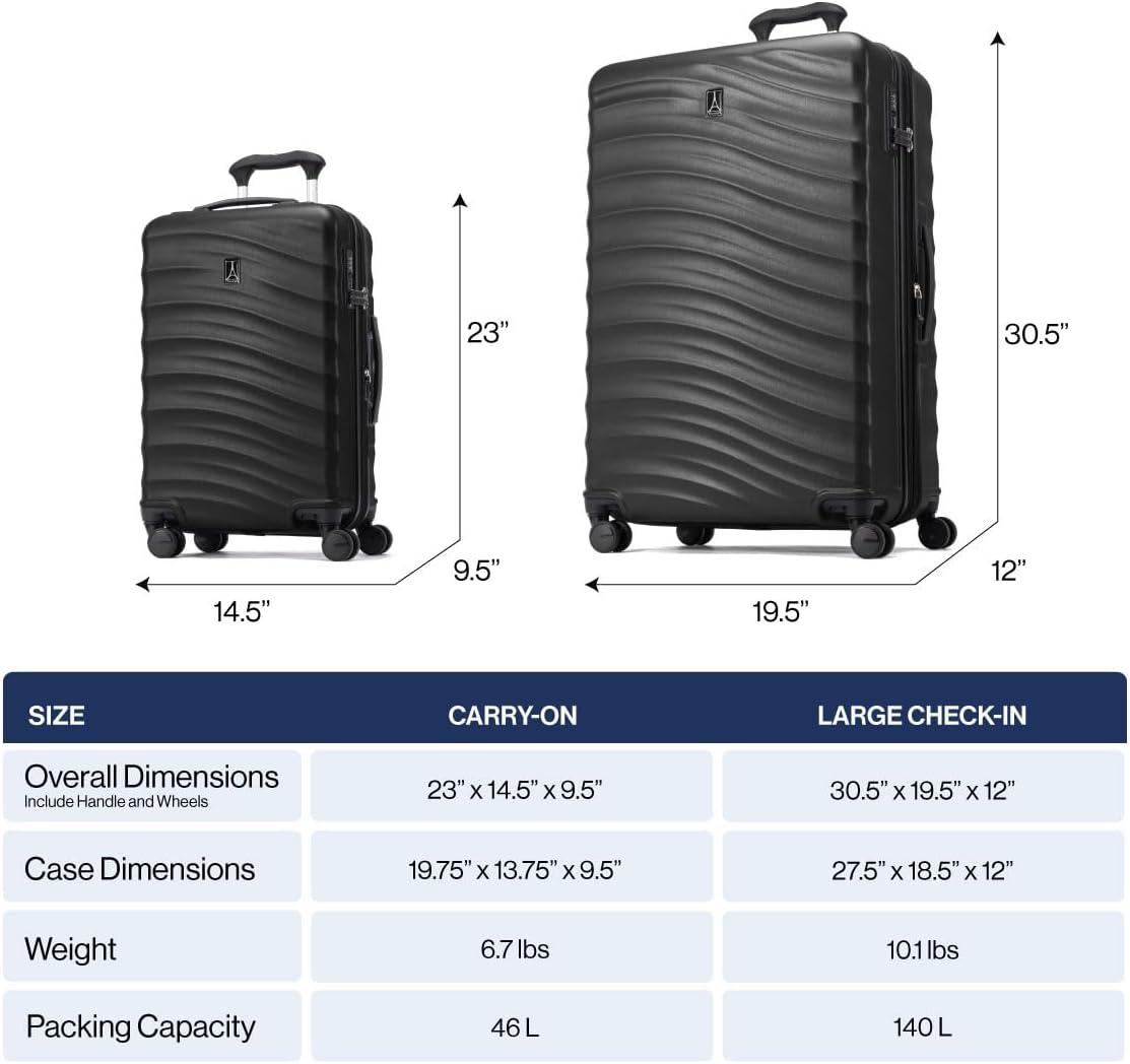 imageTravelpro Maxlite Air V2 Hardside Expandable Carry on Luggage 8 Spinner Wheels Lightweight Hard Shell Suitcase TSA lock Black Compact Carry On 20InchShadow Grey