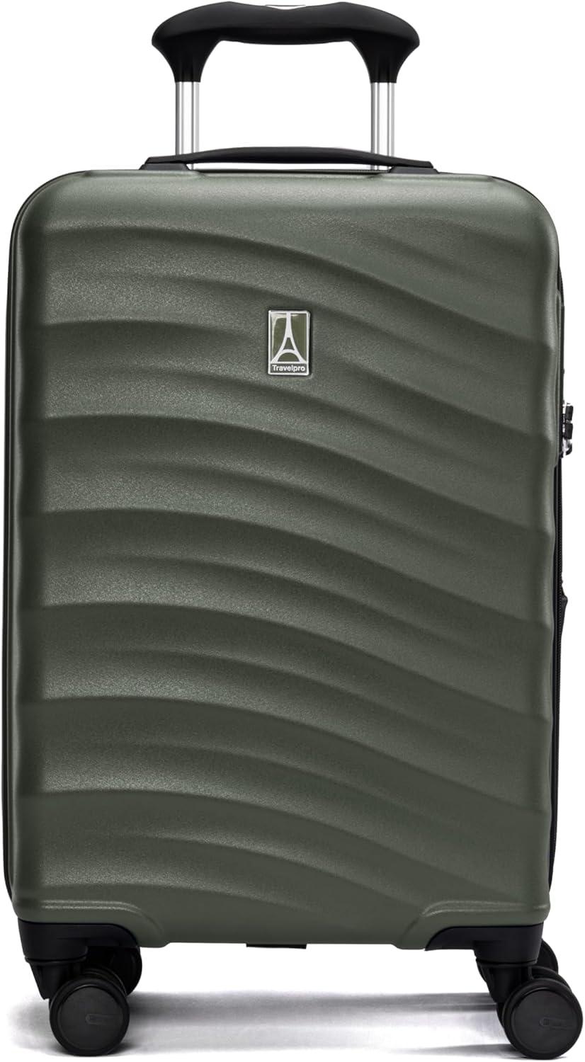 imageTravelpro Maxlite Air V2 Hardside Expandable Carry on Luggage 8 Spinner Wheels Lightweight Hard Shell Suitcase TSA lock Black Compact Carry On 20InchSlate Green