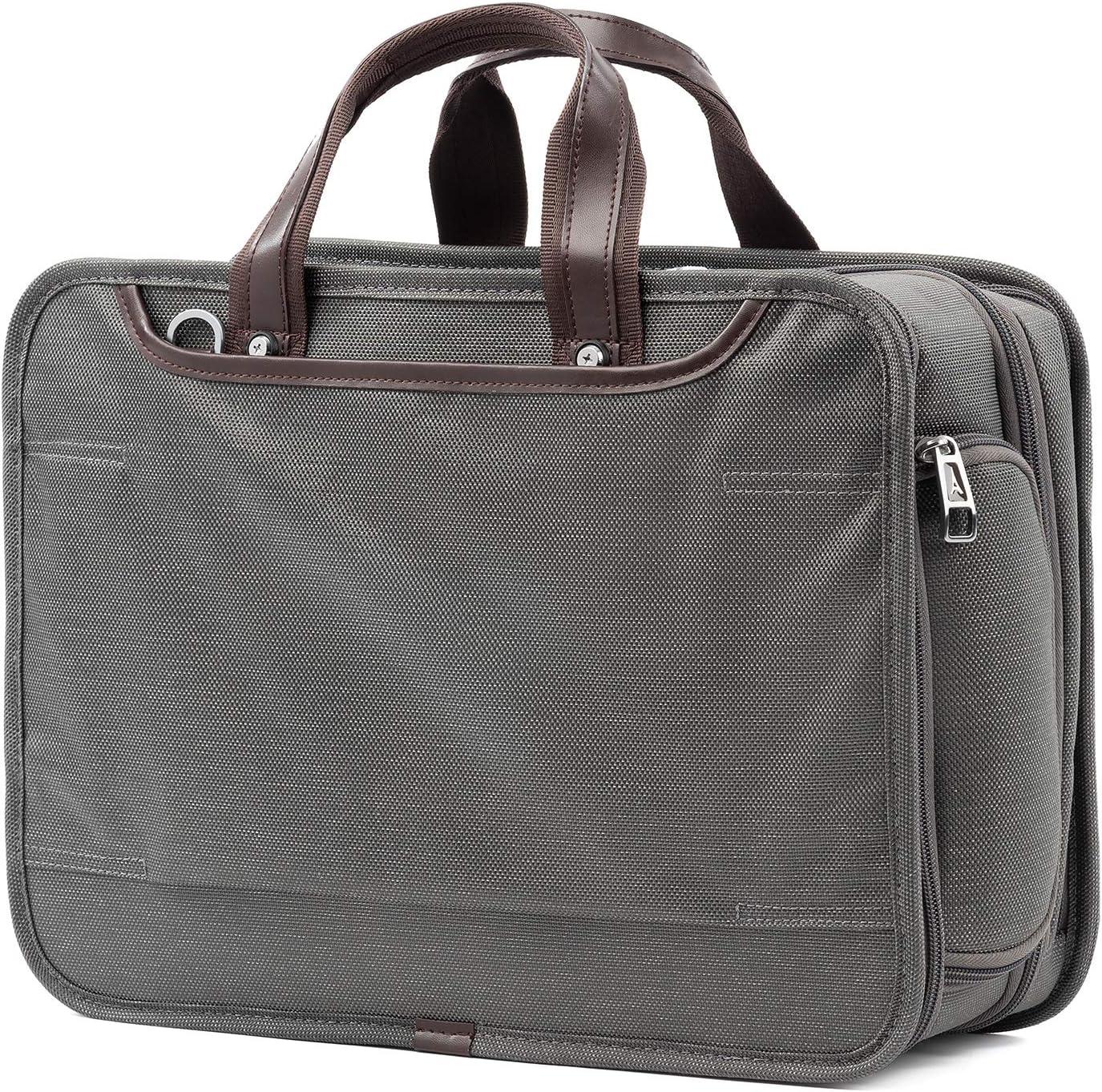imageTravelpro Platinum Elite Expandable Business Laptop Briefcase Fits up to 156 Laptop Work School Travel Men and WomenVintage Grey