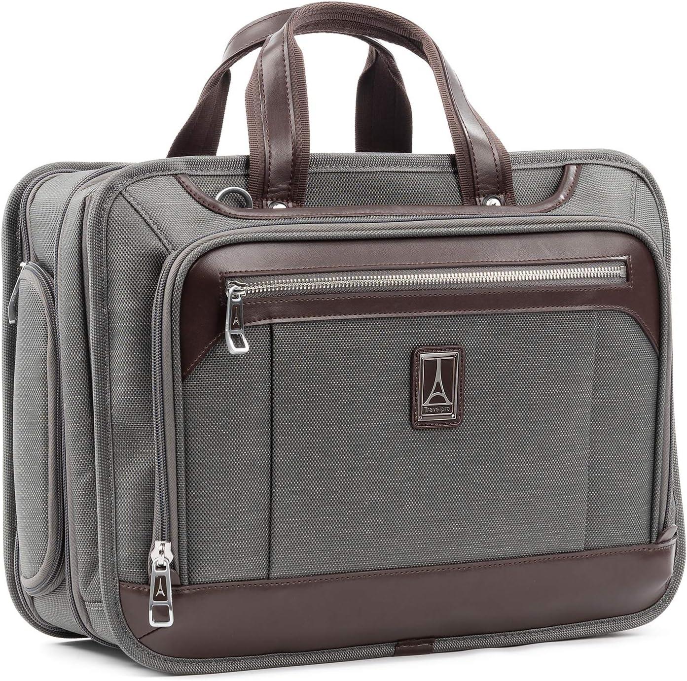 imageTravelpro Platinum Elite Expandable Business Laptop Briefcase Fits up to 156 Laptop Work School Travel Men and WomenVintage Grey