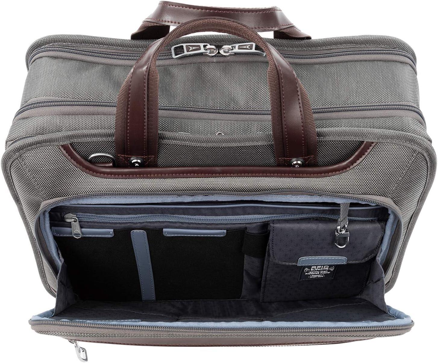 imageTravelpro Platinum Elite Expandable Business Laptop Briefcase Fits up to 156 Laptop Work School Travel Men and WomenVintage Grey