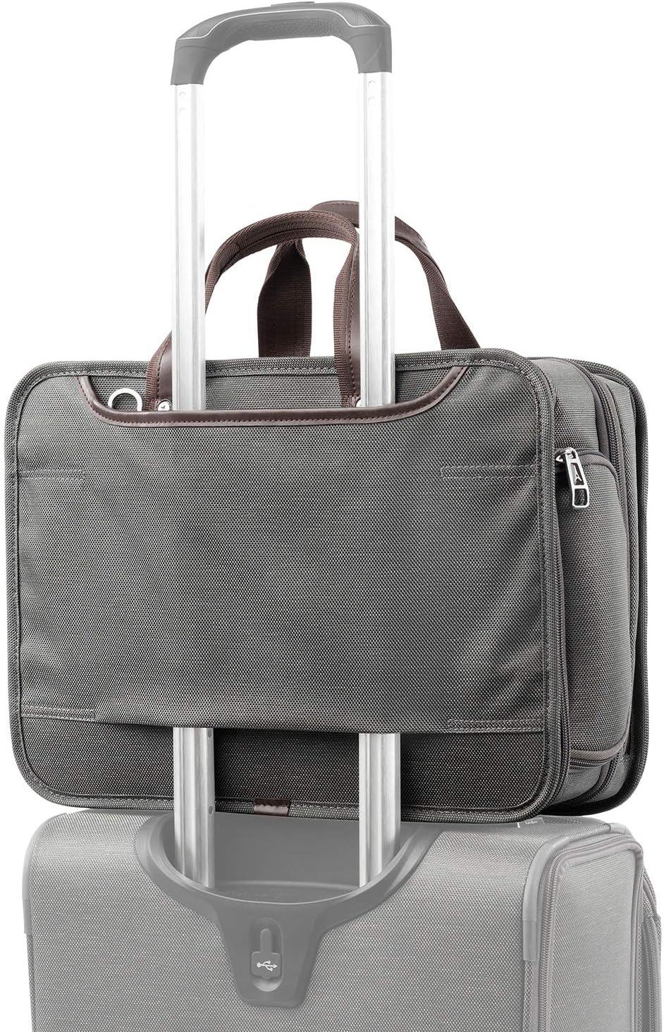 imageTravelpro Platinum Elite Expandable Business Laptop Briefcase Fits up to 156 Laptop Work School Travel Men and WomenVintage Grey