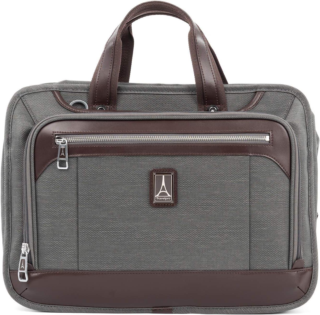 imageTravelpro Platinum Elite Expandable Business Laptop Briefcase Fits up to 156 Laptop Work School Travel Men and WomenVintage Grey