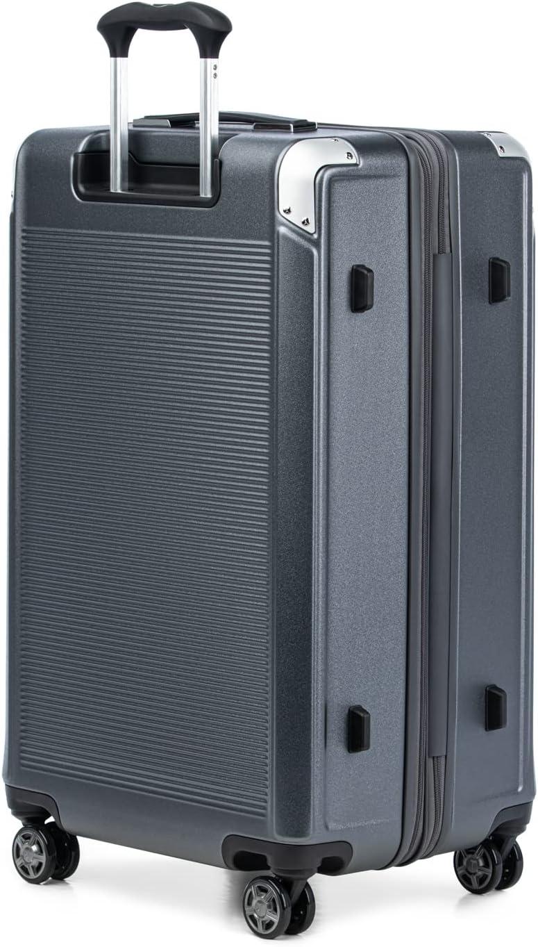 imageTravelpro Platinum Elite Hardside Expandable Carry on Luggage 8 Wheel Spinner TSA Lock Hard Shell Polycarbonate Suitcase True Navy Blue Compact Carry on 20InchVintage Grey