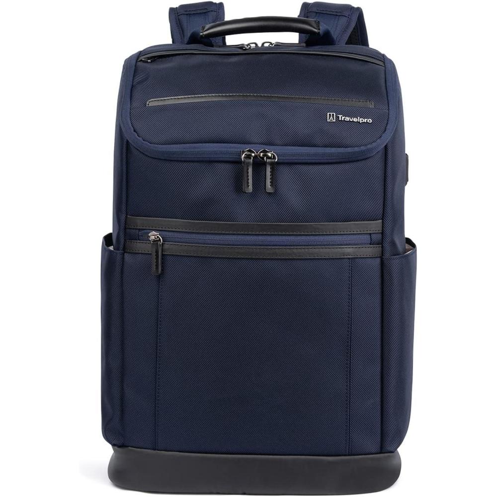imageTravelpro Crew Executive Choice 3 Medium Top Load Backpack fits up to 156 Laptops and Tablets USB A and C Ports Men and Women Patriot BluePatriot Blue