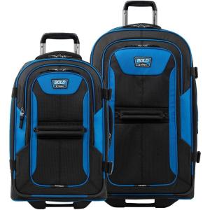 Travelpro Bold Softside Expandable Carry on Rollaboard Luggage, Carry on 22-Inch, Blue/Black(Blue/Black)