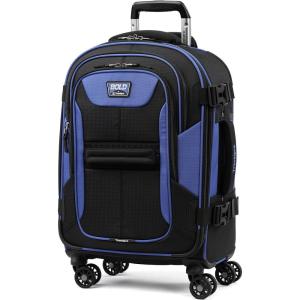 Travelpro Bold Softside Expandable Check in Spinner Luggage, Check in 26-Inch, Grey/Black(Blue/Black)