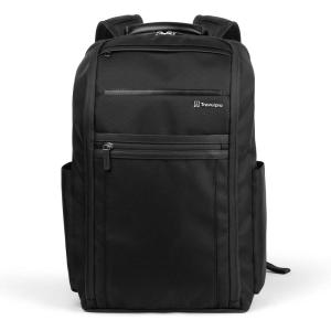 Travelpro Crew Executive Choice 3 Slim Backpack fits up to 15.6″ Laptops and Tablets, Men and Women, Water-Resistant, Patriot Blue(Jet Black)