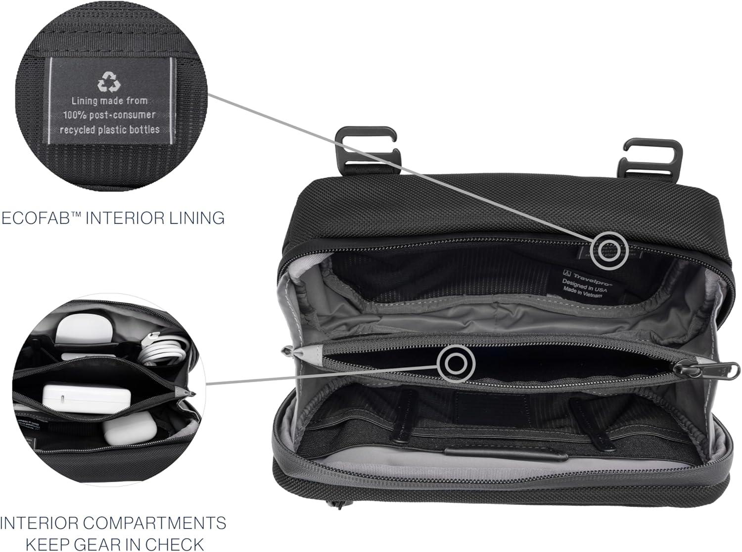 imageTravelpro Altitude Travel Essentials Organizaton Kit Men and WomenJet Black