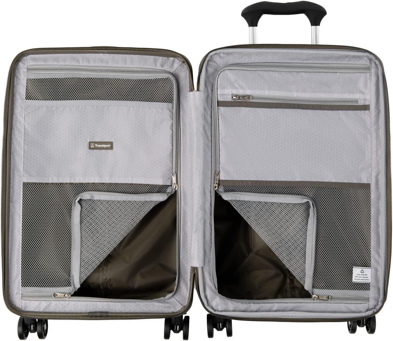 imageTravelpro Maxlite Air Hardside Expandable Carry on Luggage 8 Spinner Wheels Lightweight Hard Shell Polycarbonate Suitcase Orchid Pink Purple Carry On 21InchSlate Green