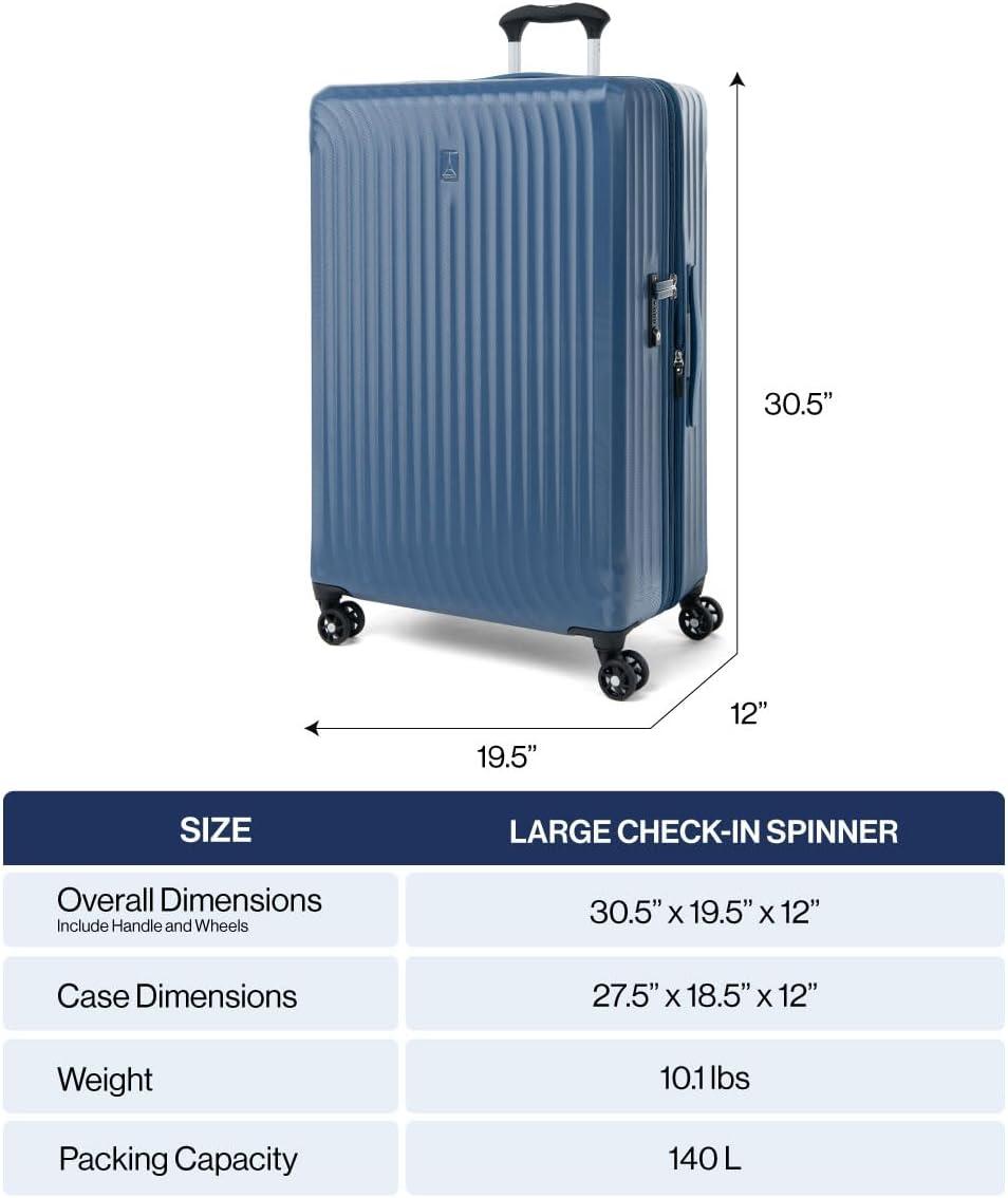 imageTravelpro Maxlite Air Hardside Expandable Carry on Luggage 8 Spinner Wheels Lightweight Hard Shell Polycarbonate Suitcase Orchid Pink Purple Carry On 21InchBlack