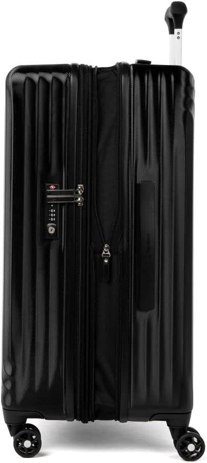 imageTravelpro Maxlite Air Hardside Expandable Carry on Luggage 8 Spinner Wheels Lightweight Hard Shell Polycarbonate Suitcase Orchid Pink Purple Carry On 21InchBlack