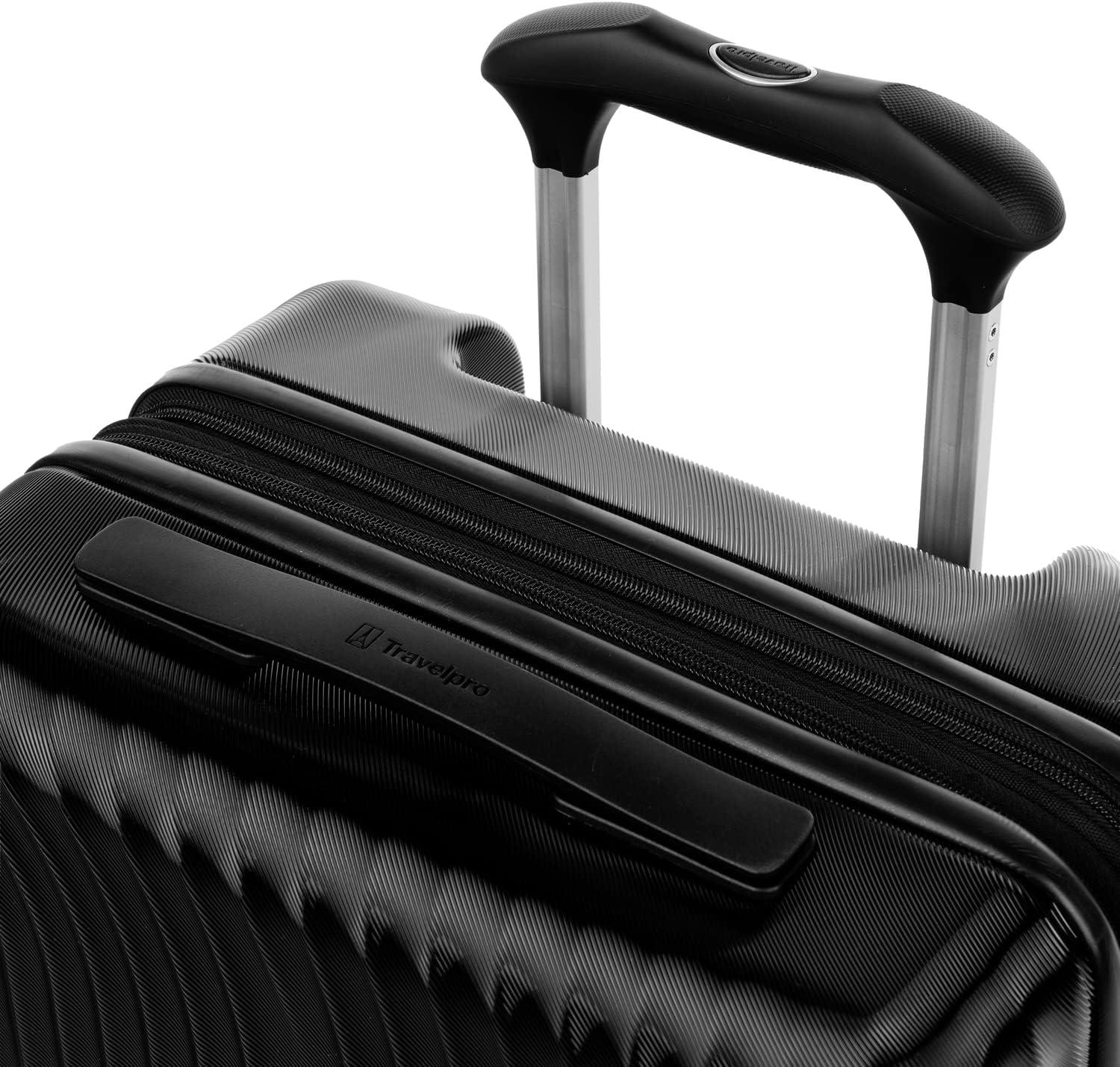 imageTravelpro Maxlite Air Hardside Expandable Carry on Luggage 8 Spinner Wheels Lightweight Hard Shell Polycarbonate Suitcase Orchid Pink Purple Carry On 21InchBlack