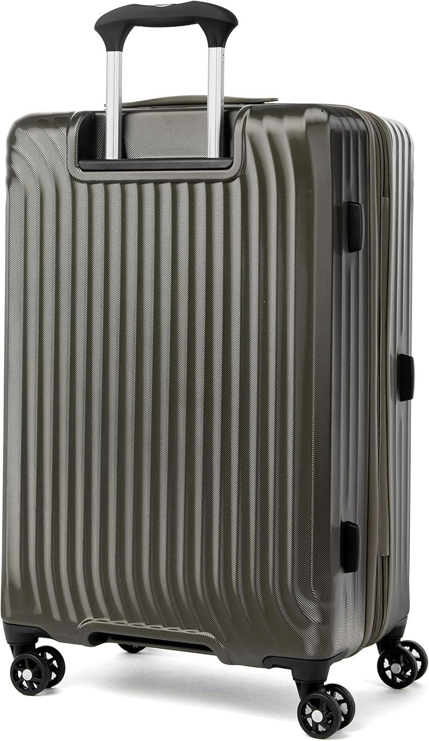 imageTravelpro Maxlite Air Hardside Expandable Carry on Luggage 8 Spinner Wheels Lightweight Hard Shell Polycarbonate Suitcase Orchid Pink Purple Carry On 21InchSlate Green