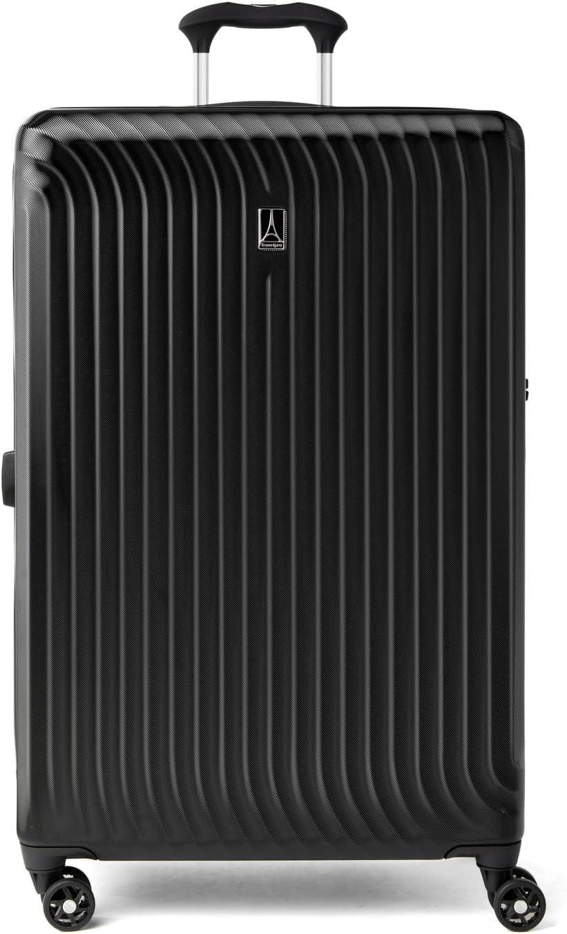 imageTravelpro Maxlite Air Hardside Expandable Carry on Luggage 8 Spinner Wheels Lightweight Hard Shell Polycarbonate Suitcase Orchid Pink Purple Carry On 21InchBlack