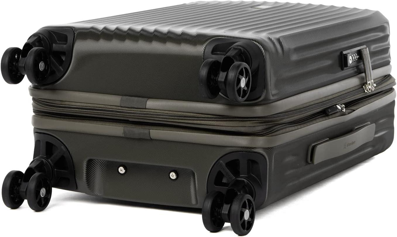 imageTravelpro Maxlite Air Hardside Expandable Carry on Luggage 8 Spinner Wheels Lightweight Hard Shell Polycarbonate Suitcase Orchid Pink Purple Carry On 21InchSlate Green