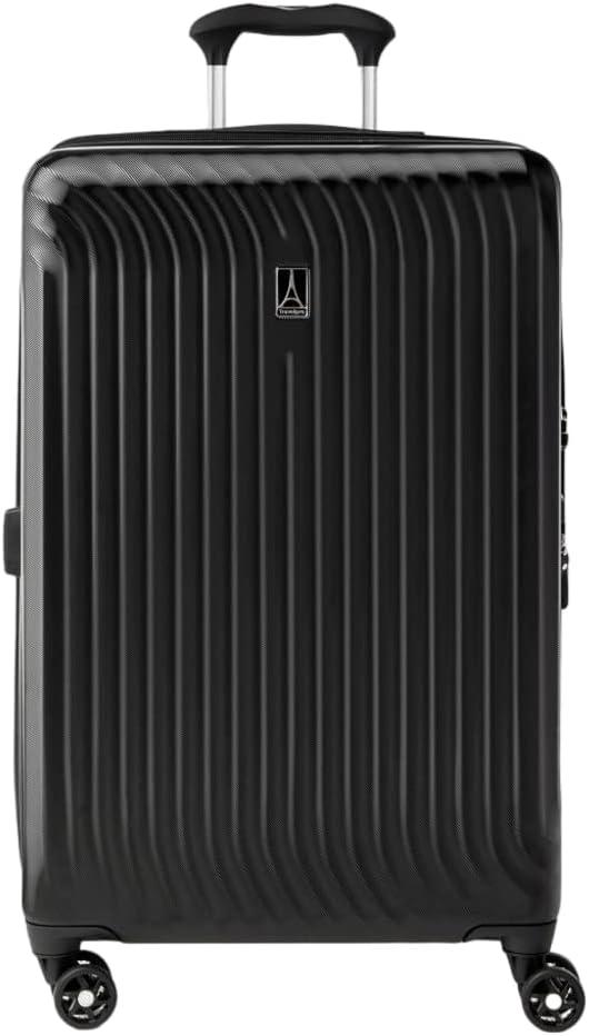 imageTravelpro Maxlite Air Hardside Expandable Carry on Luggage 8 Spinner Wheels Lightweight Hard Shell Polycarbonate Suitcase Orchid Pink Purple Carry On 21InchBlack