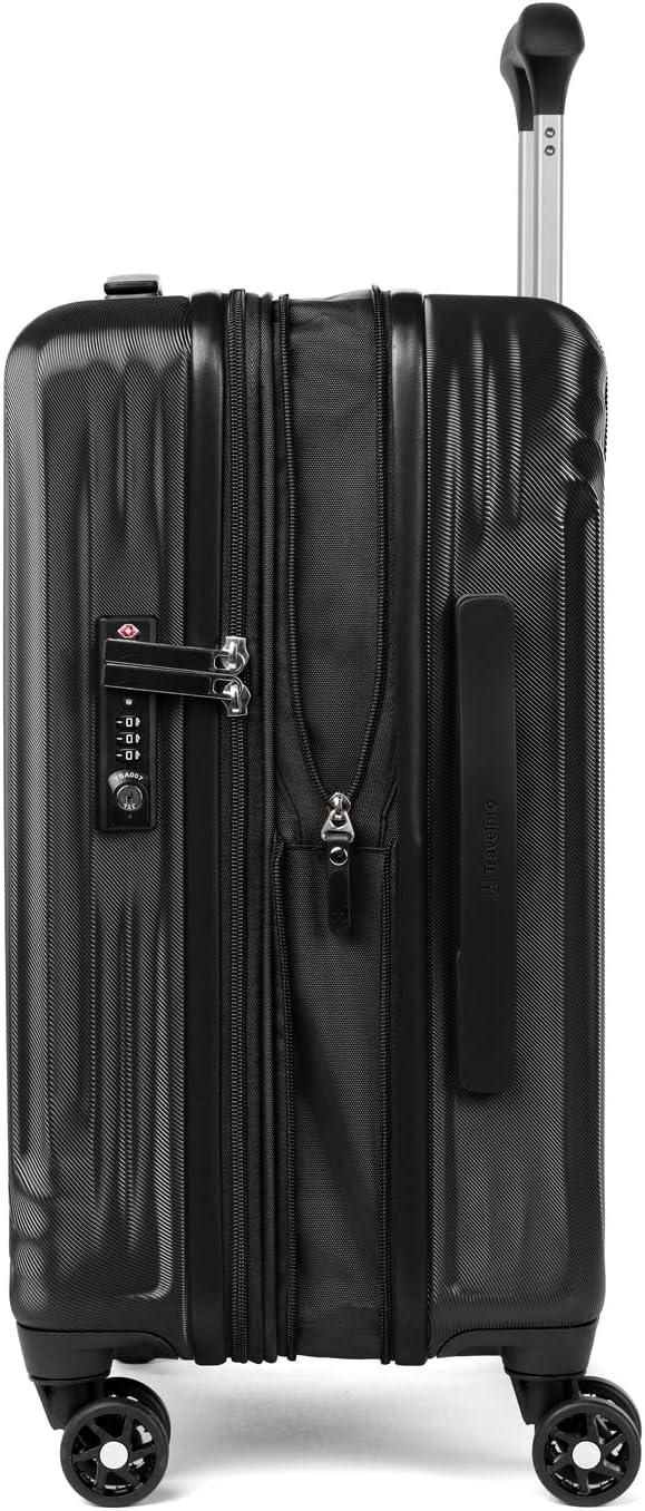 imageTravelpro Maxlite Air Hardside Expandable Carry on Luggage 8 Spinner Wheels Lightweight Hard Shell Polycarbonate Suitcase Orchid Pink Purple Carry On 21InchBlack